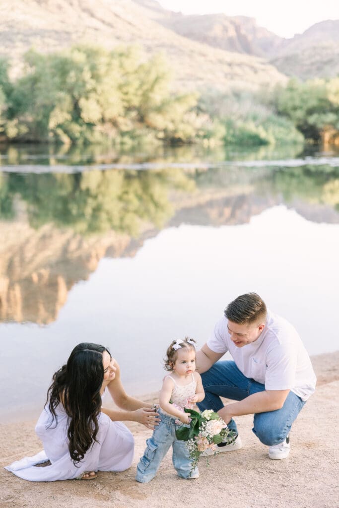 Arizona river family photos