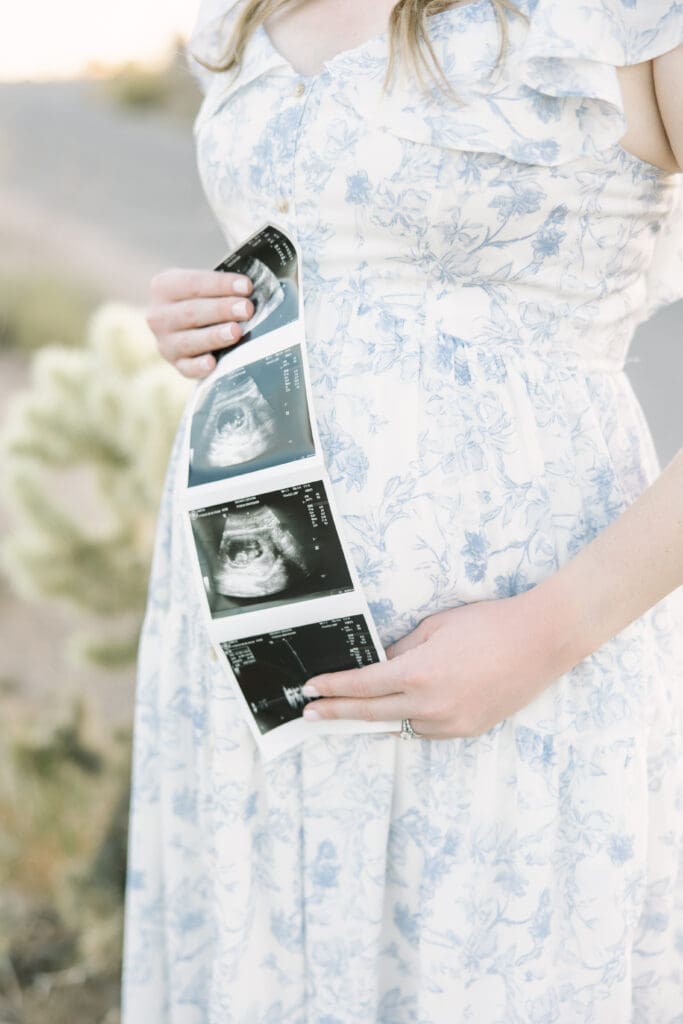 arizona desert maternity photos
