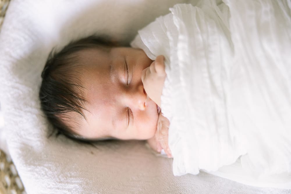Baby swaddled for an Arizona Newborn Photo Session