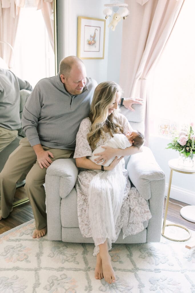 in-home newborn photoshoot
