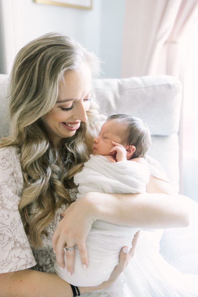 in-home newborn photoshoot