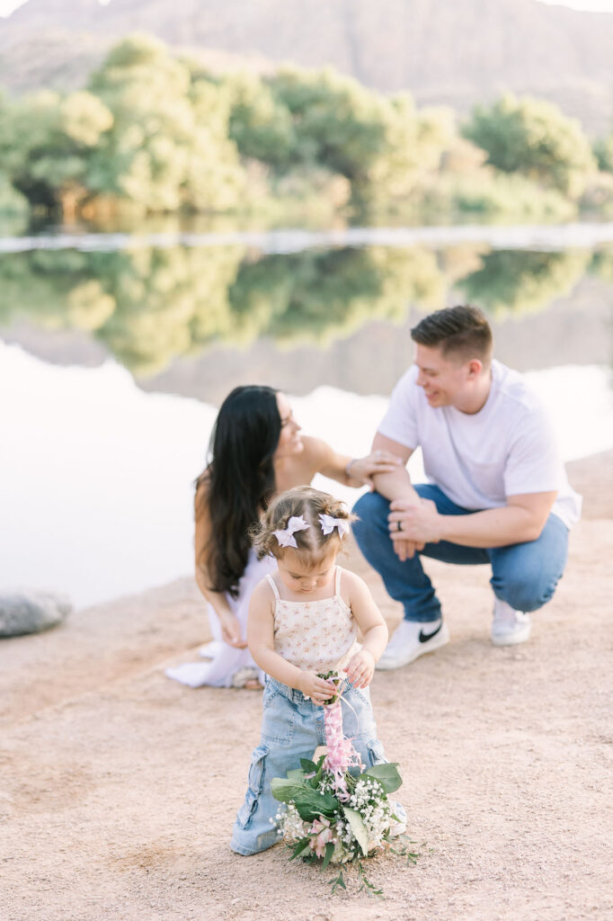 family announcing their pregnancy with Scottsdale Photographer, Alicia Nicole