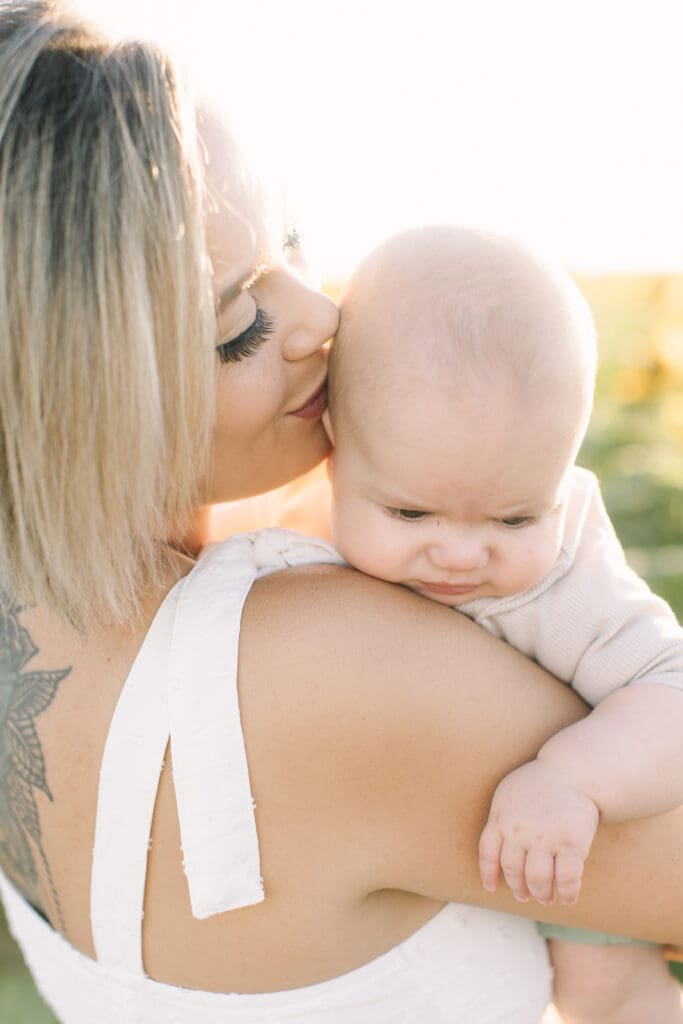 Sunflower motherhood photos