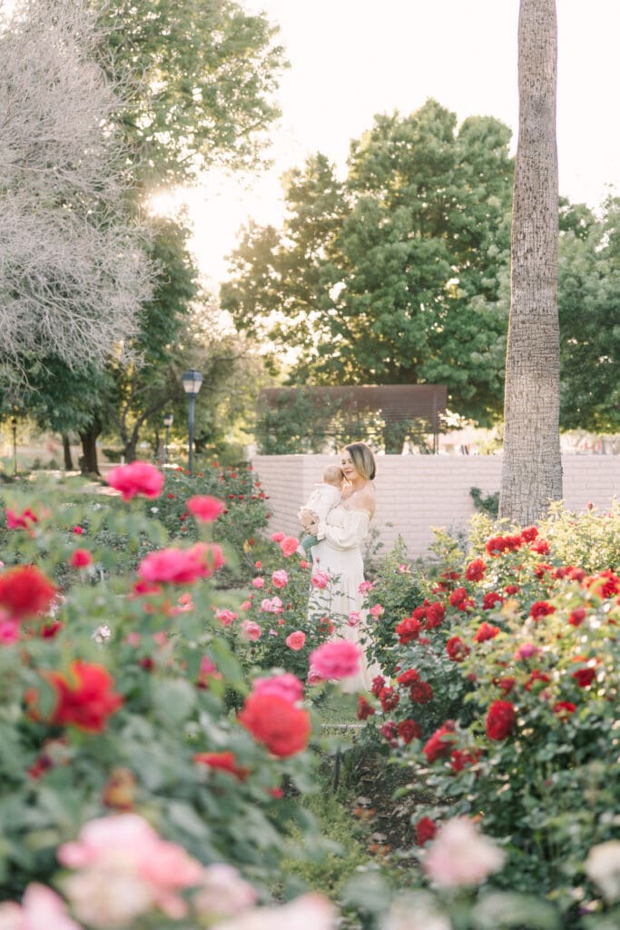 rose garden photoshoot